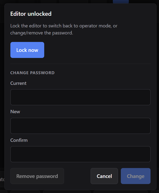 HMI Forge Lock Panel